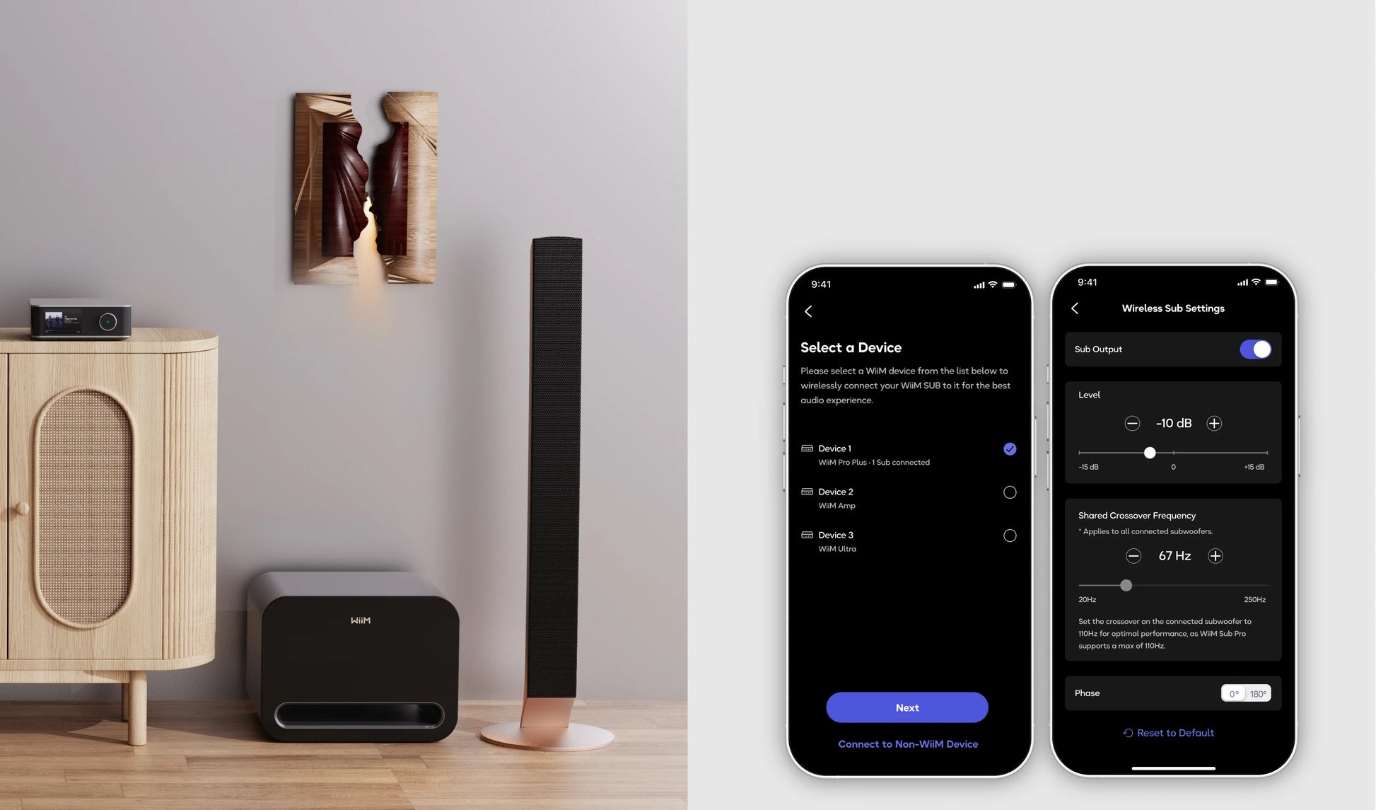 WiiM Sub Pro Wireless Subwoofer